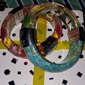 Two Lucite Bangles